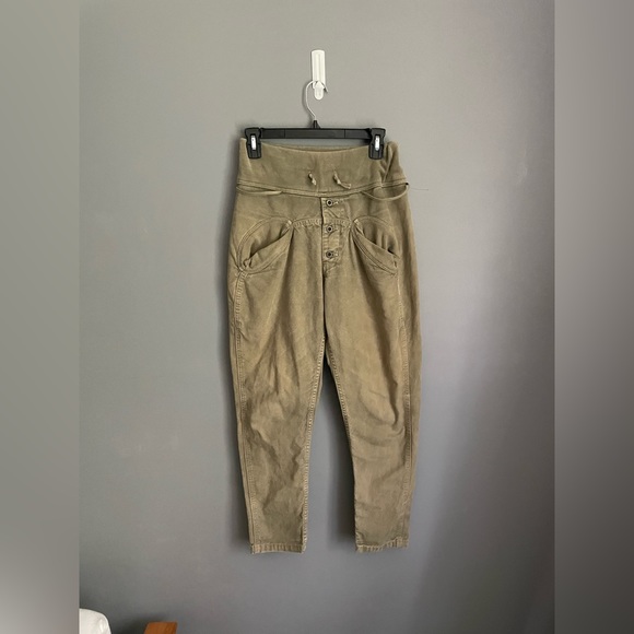 Kapital Other - Kapital Olive Utility High-Waist Jogger Pants